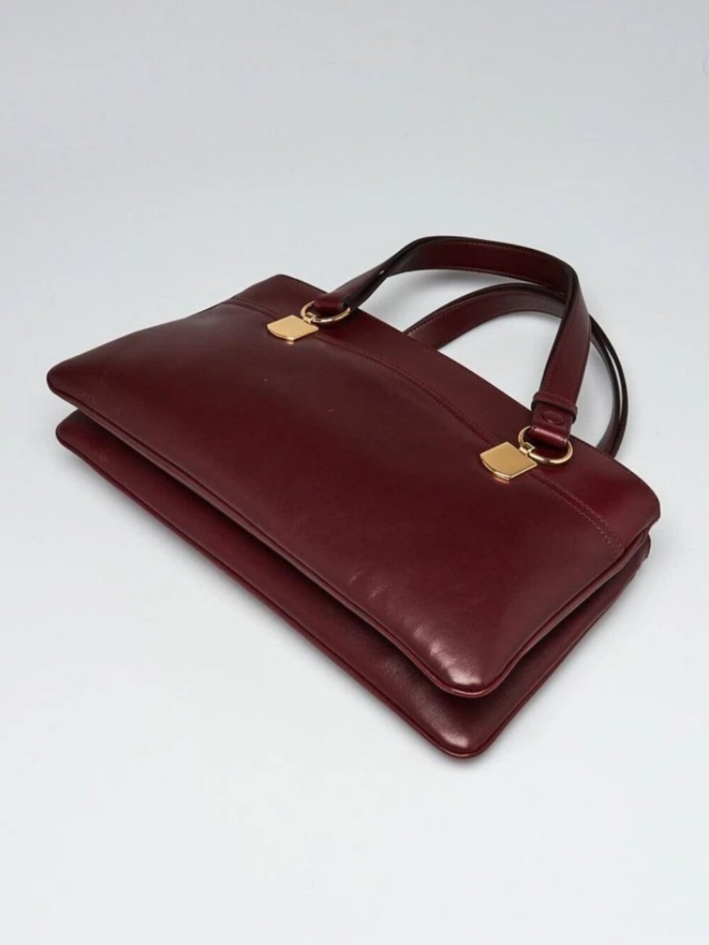 Gucci Burgundy Leather Arli Shoulder Bag - Picture 3 of 12